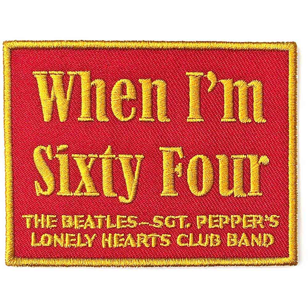 The Beatles Patch When Im Sixty Four