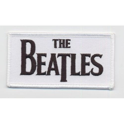 The Beatles Patch White Drop T band Logo