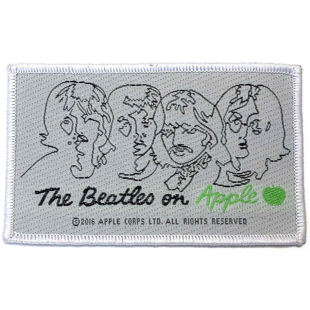 The Beatles Patch On Apple Black On White