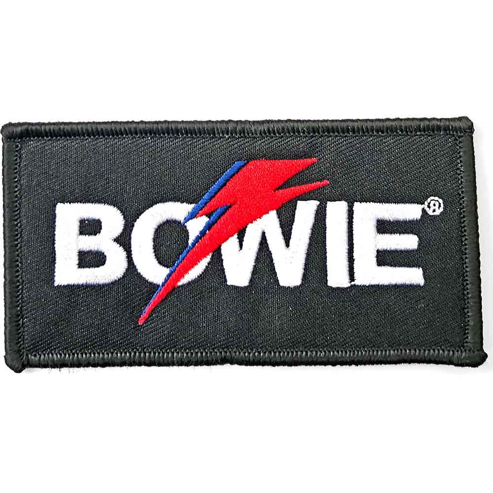 David Bowie Patch Flash Logo new Official Black