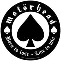 Motorhead Born to Lose Live To Win Circular Back Patch
