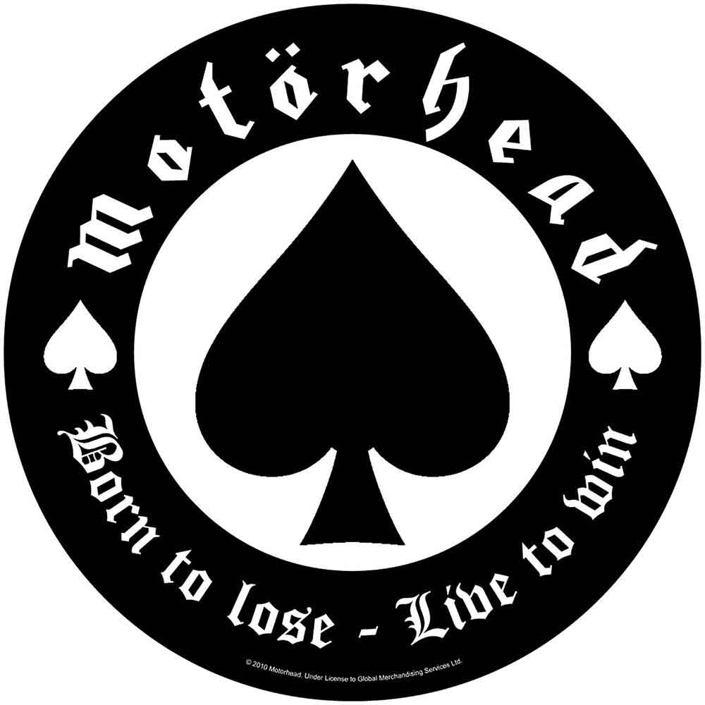 Motorhead Born to Lose Live To Win Circular Back Patch