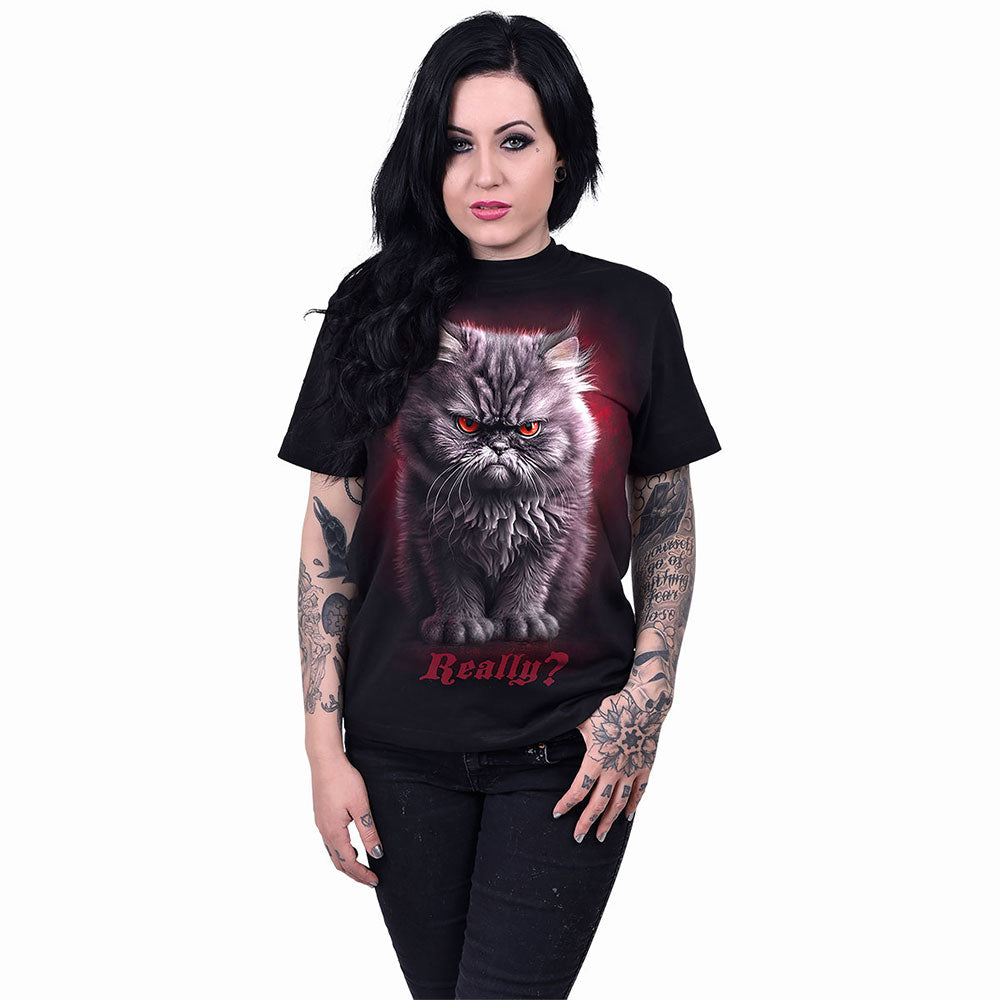 Spiral - ANGER MANAGEMENT - Front Print T-Shirt Black product image 3