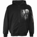 Spiral - FOREST WOLF - Full Zip Hoody Black product image 1