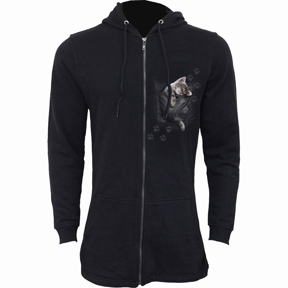 Spiral - POCKET KITTEN - Ladies Fish Tail Full Zip Hoody product image 3