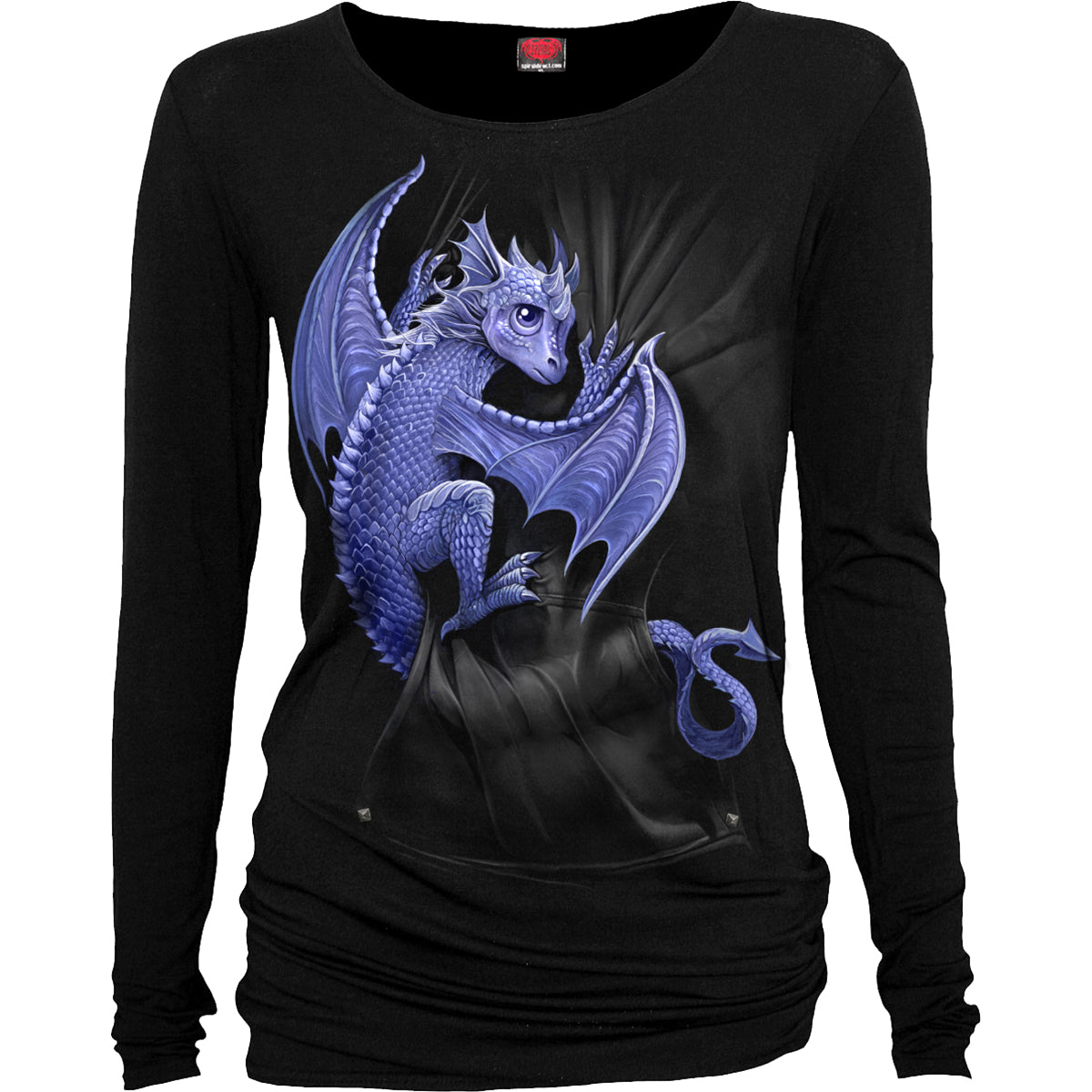Spiral - POCKET DRAGON - Baggy Top Black product image 1