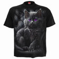 Spiral - CATTITUDE - Front Print T-Shirt Black product image 1