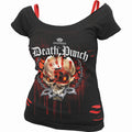 5FDP - ASSASSIN - 2in1 Red Ripped Top Black product image 1