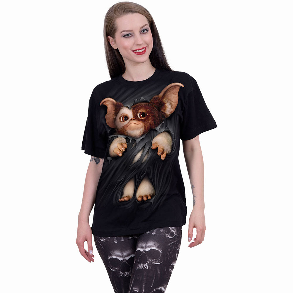 GREMLINS - GIZMO - Front Print T-Shirt Black product image 3