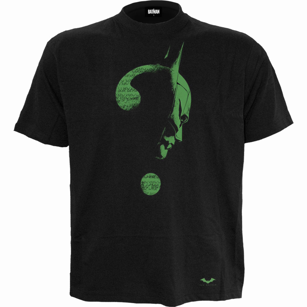 RIDDLER - GLOW IN THE DARK LOGO - Front Print T-Shirt Black product image 1