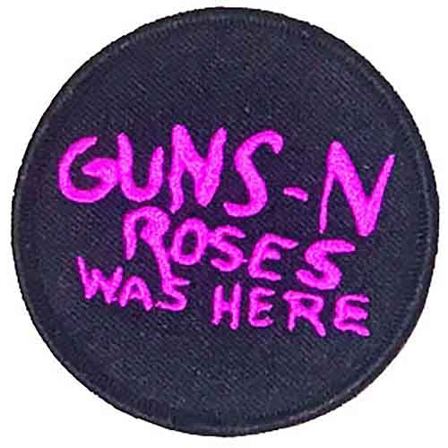 Guns N Roses Patch Was Here Band Logo new Official Black