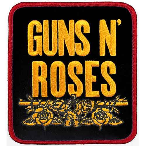 Guns N Roses Patch Stacked Black Band Logo new Official