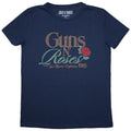 Guns N' Roses Ladies T-Shirt: California 1985 (Denim Blue) product image 1