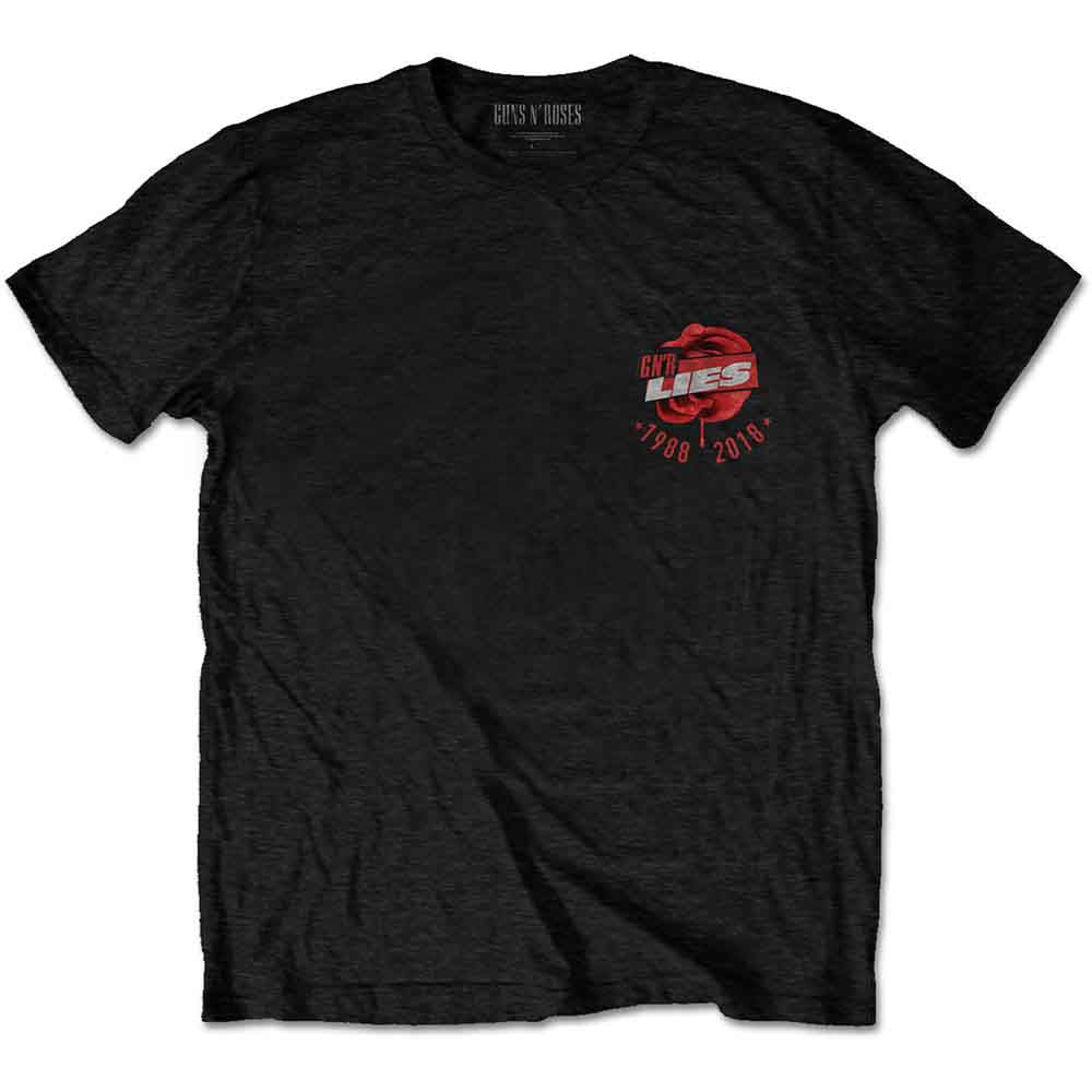 Guns N' Roses Unisex T-Shirt: Lies Repeat/30 Years (Black) product image 1
