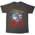 Johnny Cash Unisex T-Shirt: Gallop (Charcoal Grey) product image 1