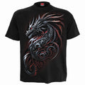 Spiral - DRAGON SHARDS - Front Print T-Shirt Black product image 1