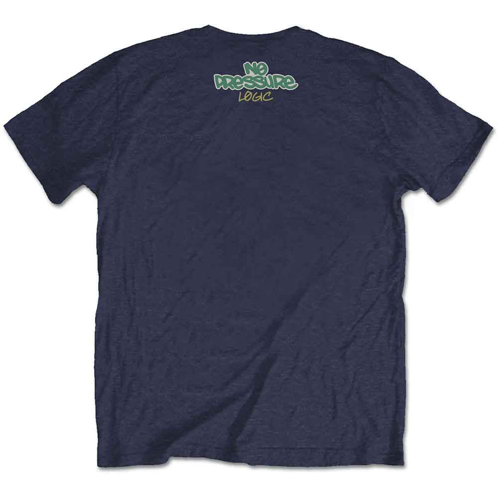 Logic Unisex T-Shirt: Wavy (Navy Blue) (Back Print) product image 2