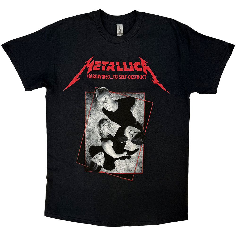 Metallica Unisex T-Shirt: Hardwired Band Concrete (Black) product image 1