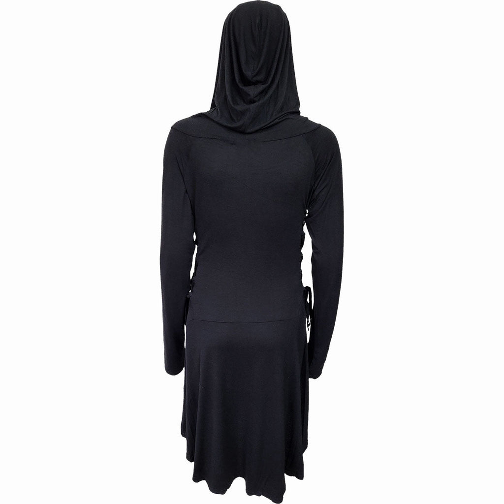 Spiral - Black Widow Gothic Hooded Dress product image 2