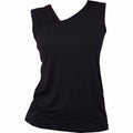 Spiral - Gathered Shoulder Slant Vest Black product image 1