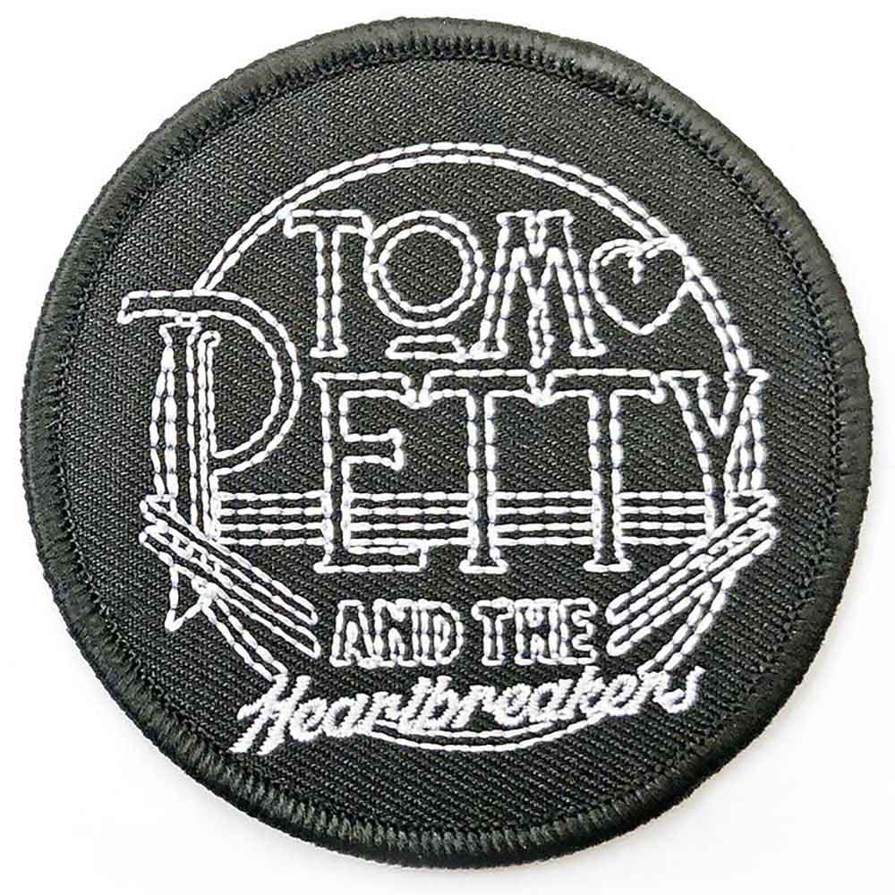Tom Petty & The Heartbreakers Patch Circle Logo new Official Black Woven