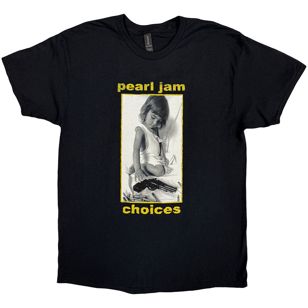Pearl Jam Unisex T-Shirt: Choices (Black) (Back Print) product image 1