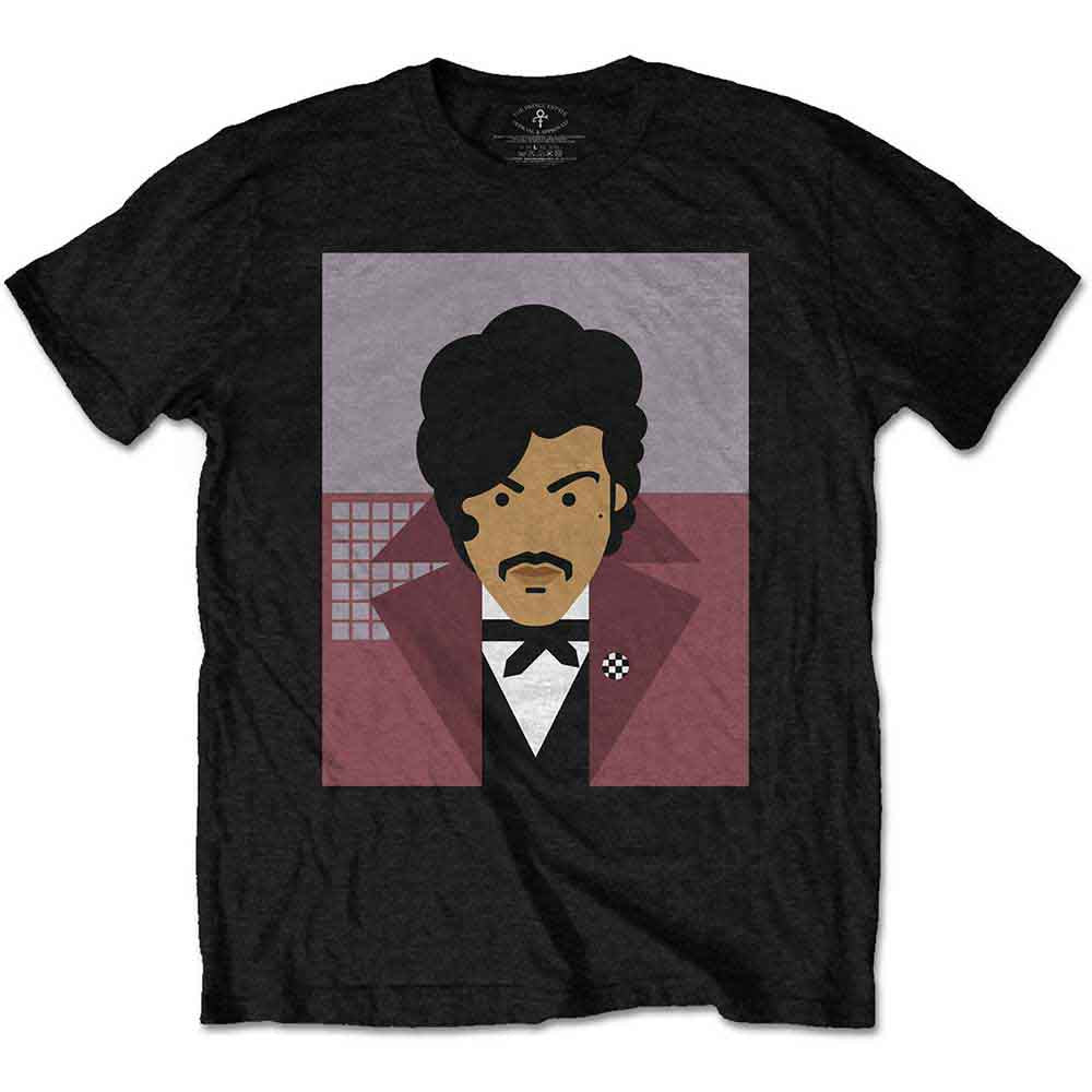 Prince Unisex T-Shirt: Many Faces (Black) (Back Print) product image 1