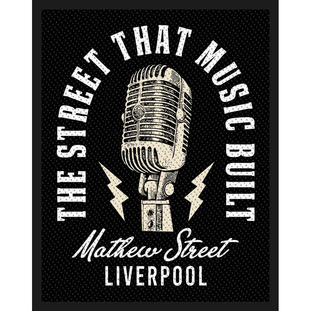 Mathew Street Liverpool The Street That Music Built Woven Patch