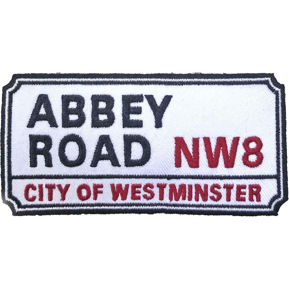Abbey Road NW London Road Sign Woven Patch