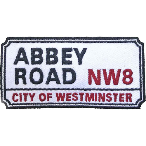 Abbey Road NW London Road Sign Woven Patch