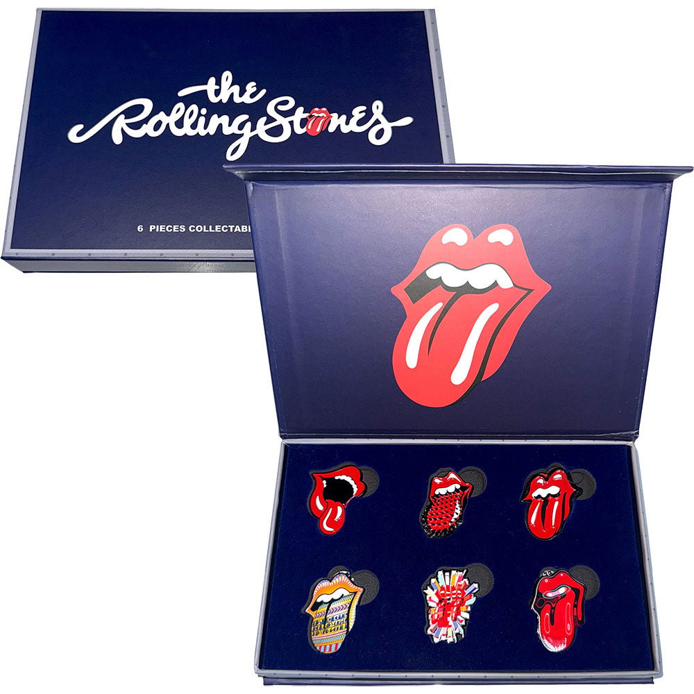The Rolling Stones Tongues Evolution Pin Badge Set