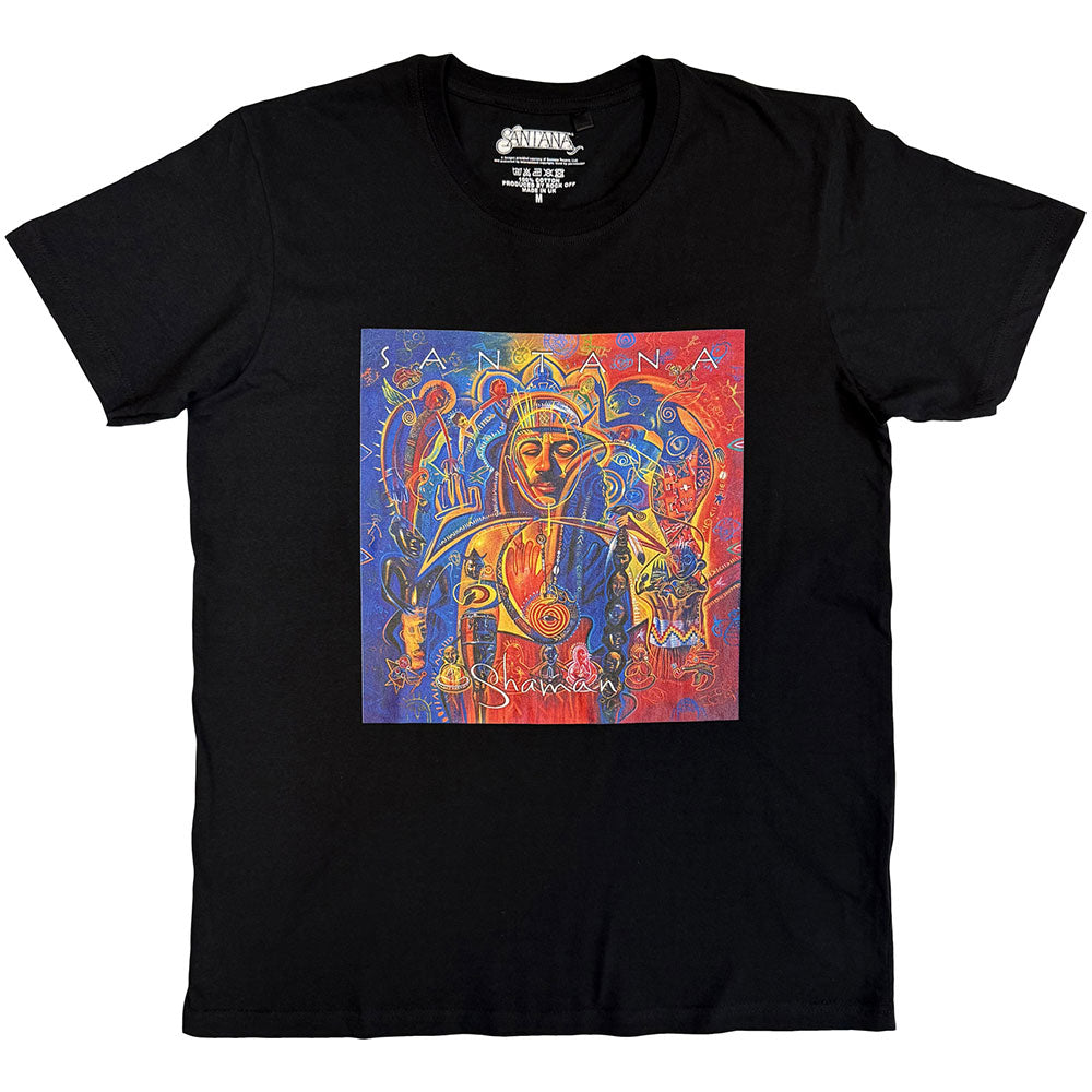 Santana Unisex T-Shirt: Shaman (Black) product image 1