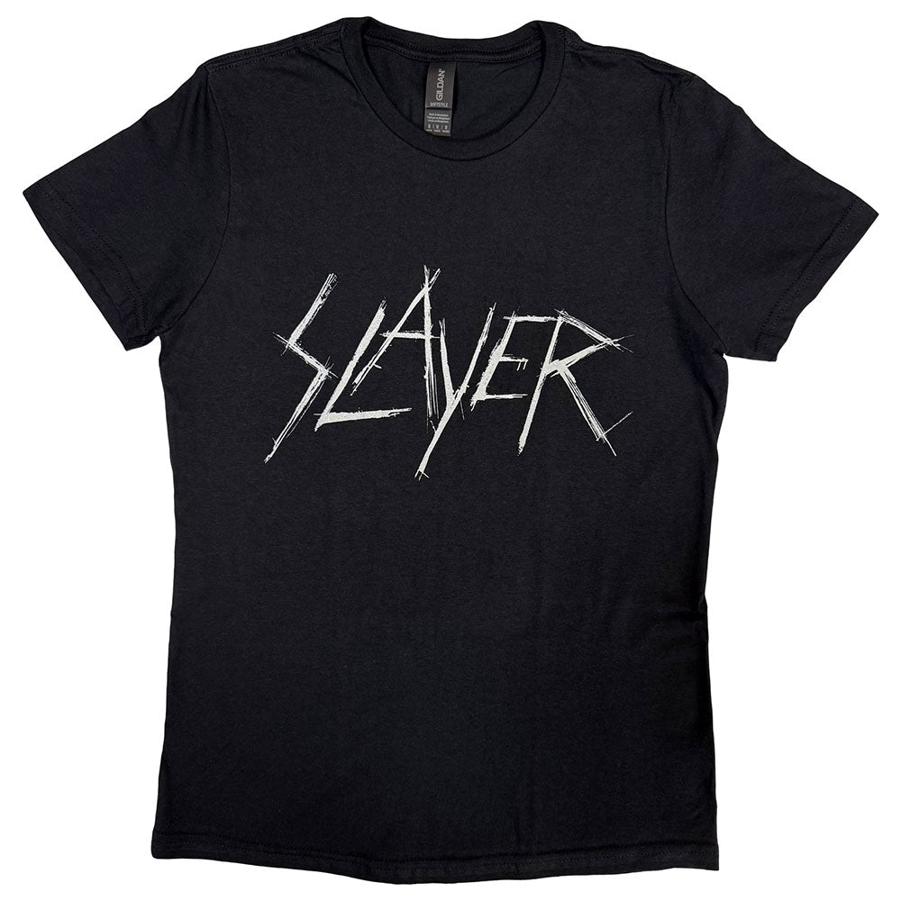 Slayer Scratched Logo Skinny Fit T Shirt product image 2
