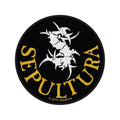 Sepultura Patch Sepultura Circular Band Logo new Official Black Woven Sew on