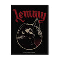 Motorhead Patch Lemmy Microphone Pose Official Black Cotton Sew On 10cm x 7cm