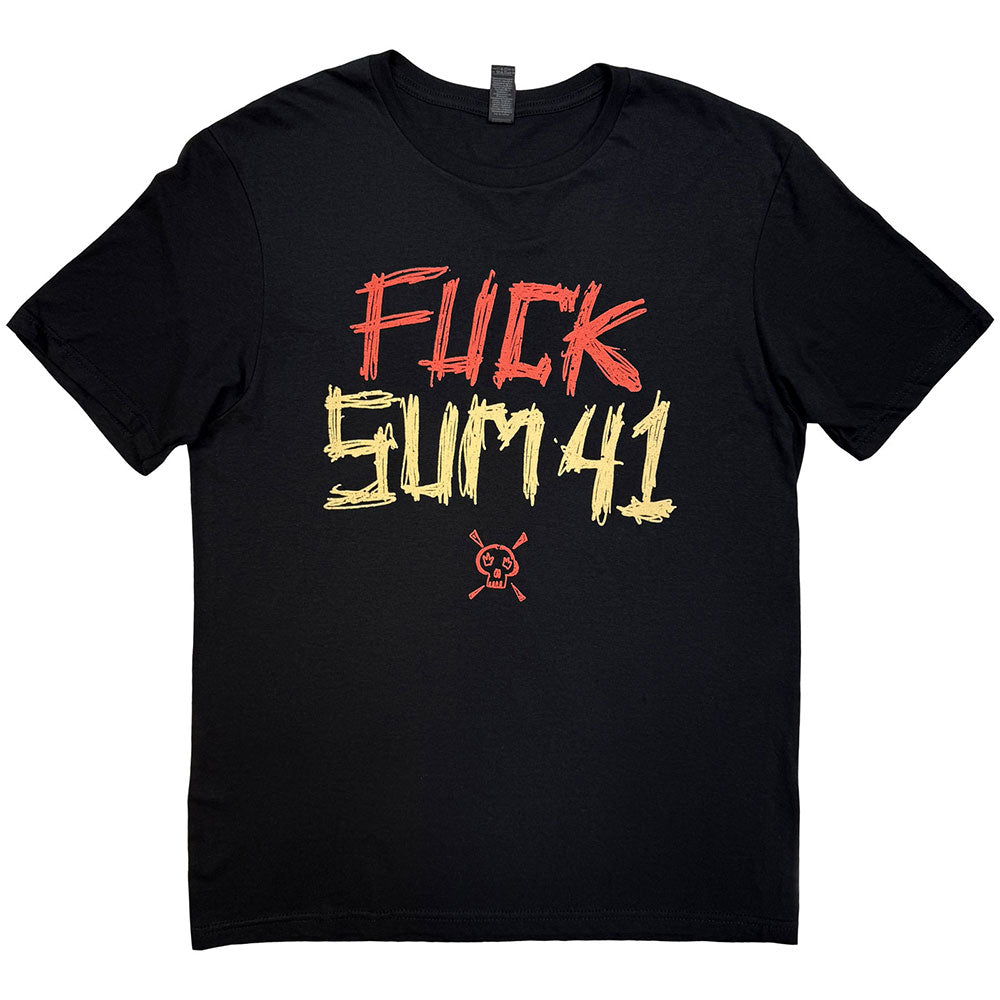 Sum 41 Unisex T-Shirt: Tour '24 Pt.2 Fuck 41 (Black) (Back product image 1