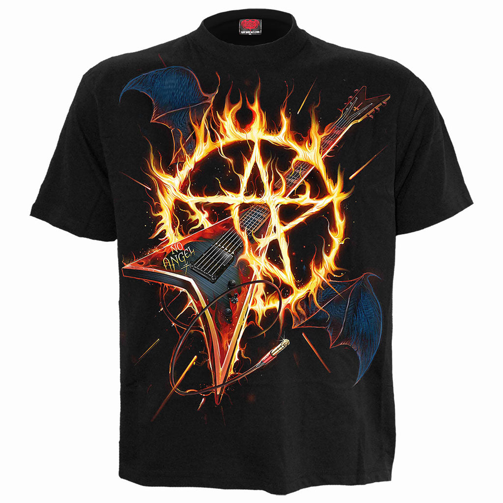 Spiral - HOT METAL - Front Print T-Shirt Black product image 1
