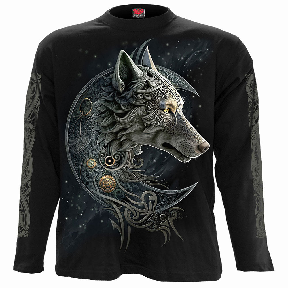 Spiral - CELTIC WOLF - Longsleeve T-Shirt Black product image 3