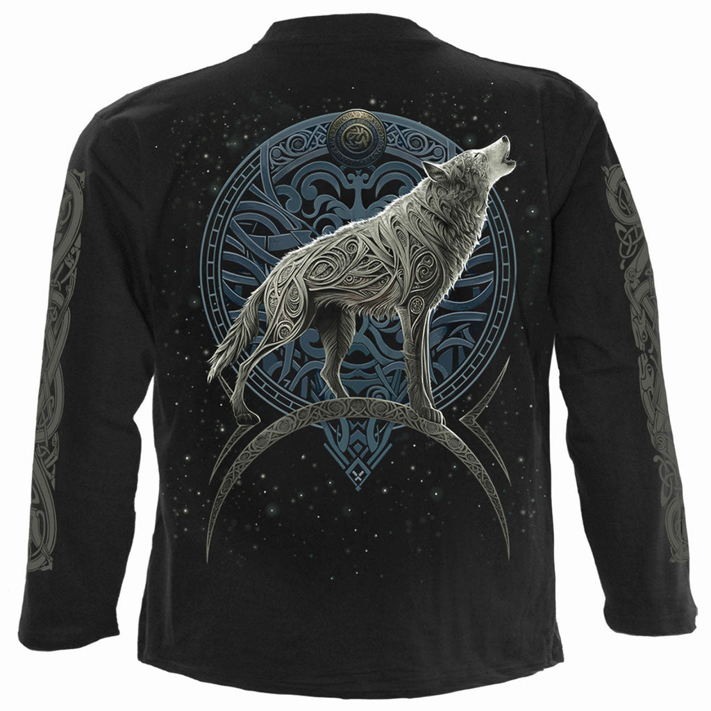 Spiral - CELTIC WOLF - Longsleeve T-Shirt Black product image 2