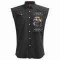 Spiral - TOP DOG - Sleeveless Stone Washed Worker Black product image 1