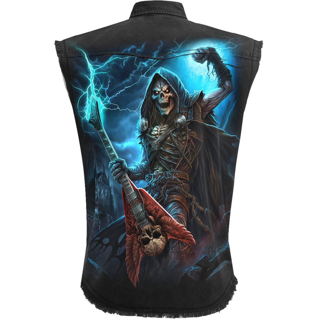 Spiral - DEAD METAL - Sleeveless Stone Washed Worker Black product image 2