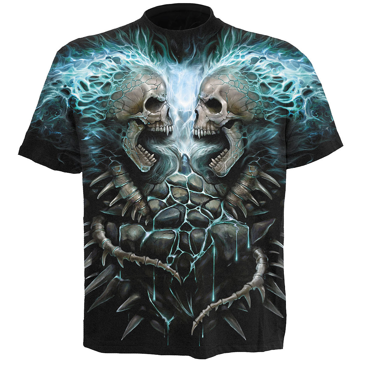Spiral - FLAMING SPINE - Allover T-Shirt Black product image 1