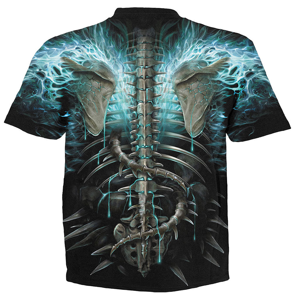 Spiral - FLAMING SPINE - Allover T-Shirt Black product image 4
