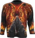 Spiral - FLAMING DEATH - Allover Longsleeve T-Shirt Black product image 1