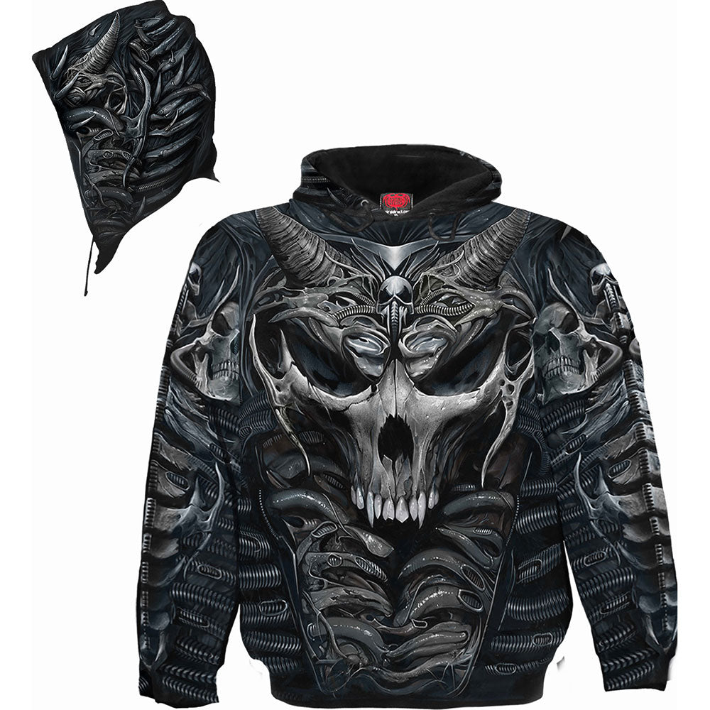 Spiral - SKULL ARMOUR - Allover Hoody Black product image 3