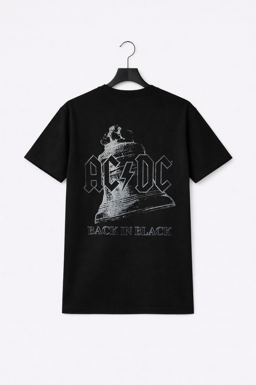 AC/DC Back In Black Bell Premium Carbon Finish T Shirt product image 1