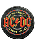 AC/DC Patch High Voltage Est 1973 Band Logo new Official Black Iron On