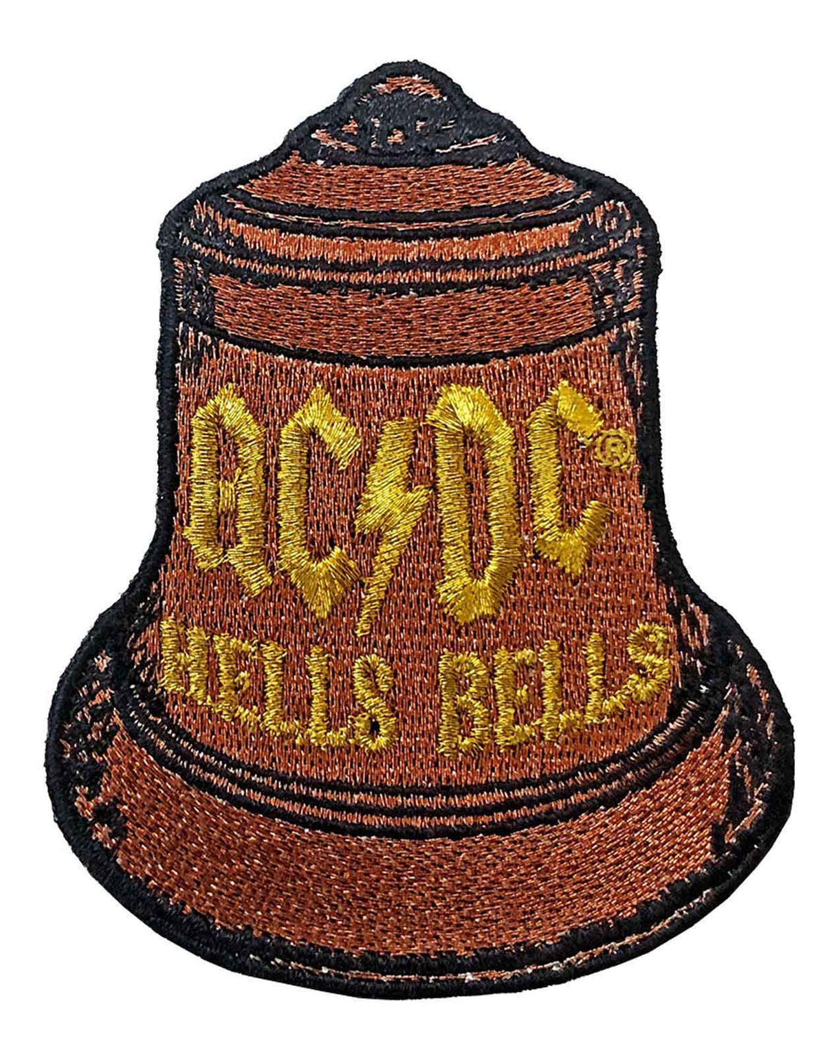 AC/DC Patch Hells Bells Band Logo new Official Brown