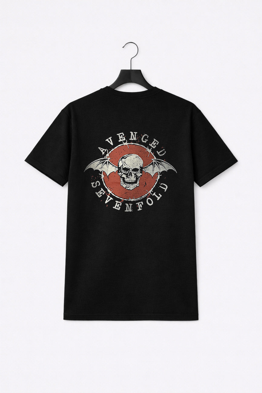 Avenged Sevenfold Deathbat Red Circle Premium Carbon Finish product image 1