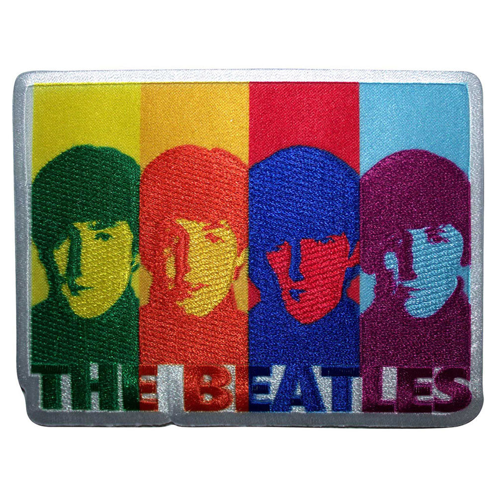 The Beatles Colour Head Shots Woven Patch